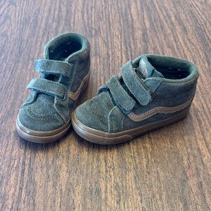 Vans Kids' Forest Green Suede Sneakers
